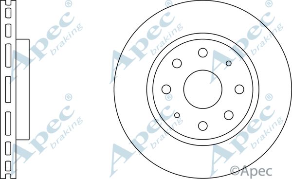 APEC BRAKING Тормозной диск DSK312